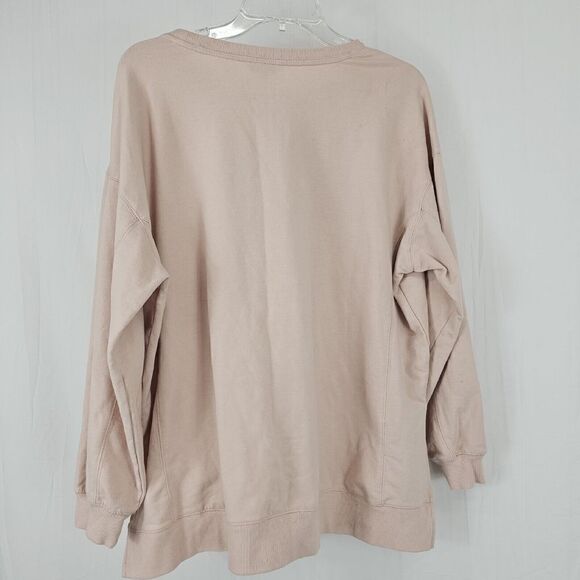 Wildfox Dusty Pink 'But First, Cocktails' Statement Crewneck Sweatshirt Size XL - Picture 7 of 7